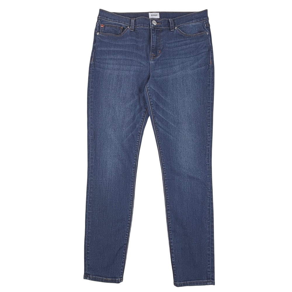 Hudson Krista Super Skinny Jeans Womens 32 Blue Medium Wash Mid Rise Stretch